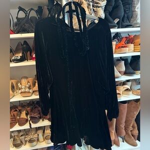 Rhode Ella dress black velvet size S